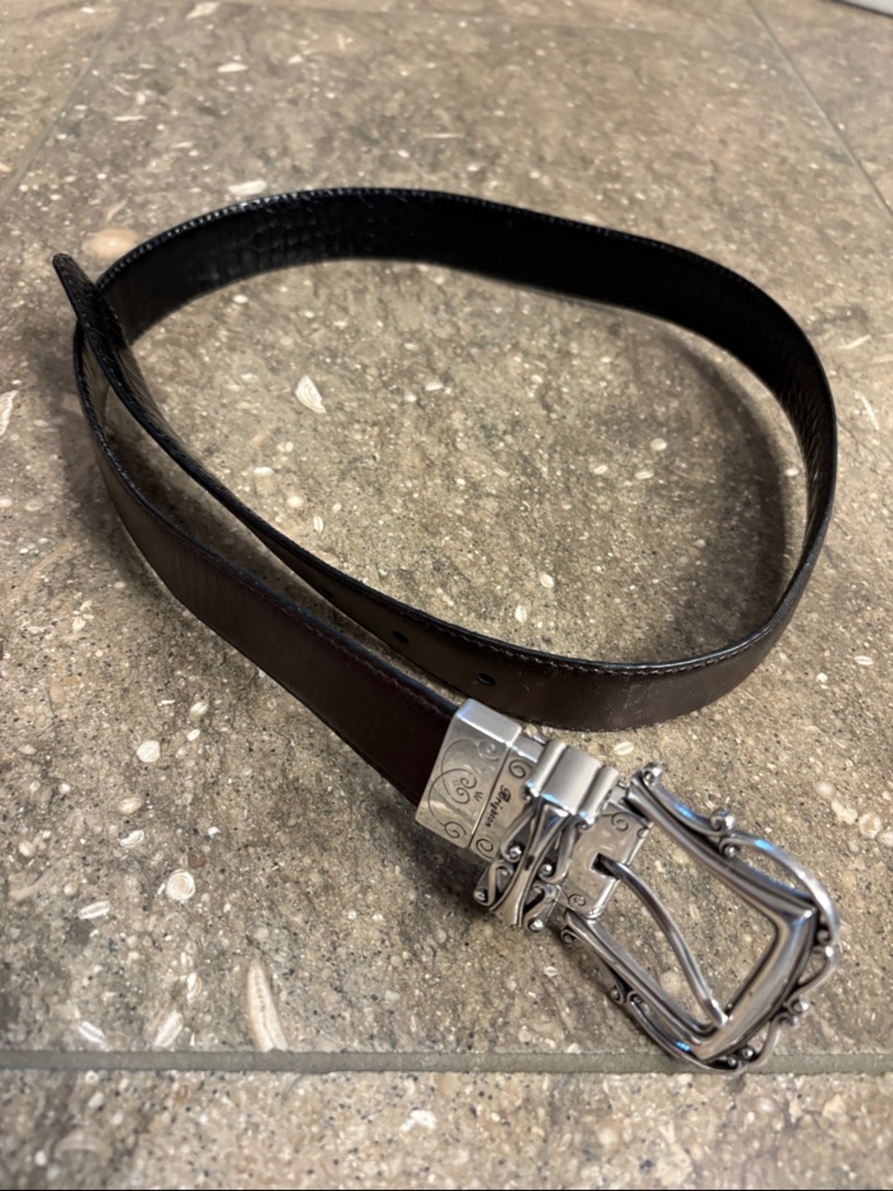 Brighton belt 34 L, brown leather
